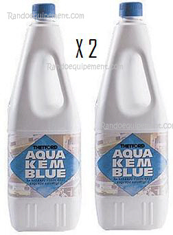 -ADDITIF LIQUIDE AQUA KEM BLUE THETFORD - PRODUIT WC PAR 2 FLACONS - PROMO -ADDITIF LIQUIDE AQUA KEM BLUE THETFORD - PRODUIT WC PAR 2 FLACONS - PROMO