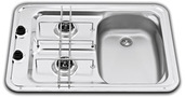 COMBINE 2 FEUX 600 X 420 X 125 CUVE D. INOX