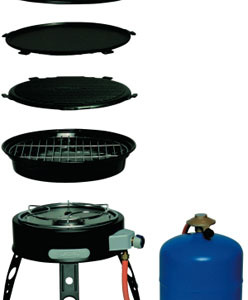 Grille De Barbecue En Aluminium 30 Cm De Diamètre - Pour Cadac Safari Chef - Revêtement GreenGrill