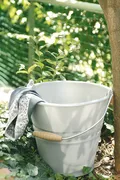 SEAU 10 LITRES GRIS  ARGENT - seau 10 litres gris  argent