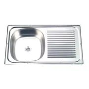 EVIER INOX AVEC EGOUTTOIR  600 X350  MM