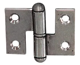 PAUMELLE INOX DROITE IN. ط 8 MM H : 30 MM PAR 2