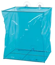 POUBELLE A VENTOUSE PLASTIQUE BLEU