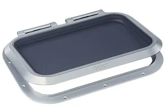 Panneau de pont - aluminium anodisé - Gamme Cristal carré 308 x 319