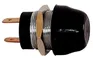 POUSSOIR ETANCHE DE TYPE NORMAL - PLASTIQUE ET LAITON CHROME NOIR