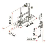 PORTE-VELOS 200 DJ A FOURGON DUCATO BOXER CITROEN MERCEDES Carry Bike image 1
