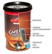 BOISSONS AUTO CHAUFFANTES CAFE/CAPUCCINO /THE/CHOCOLAT