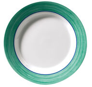 VAISSELLE PRIMAVERA MELAMINE VERTE VERSION RONDE POUR CAMPING-CAR/ BATEAU