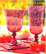 VERRES A PIED EN POLYCARBONATE PRUNE