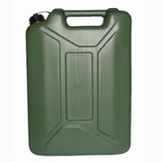 JERRICAN 20 LITRES PLASTIQUE ALIMENTAIRE VERT OLIVE