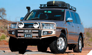 TOYOTA 100 HDJ 100 < 2002 PARE-CHOCS ARB 4X4 WINCH BAR Parechoc De Luxe