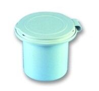 BOITE ENCASTRABLE RONDE AVEC COUVERCLE PVC SOUPLE ط HT 88 MM.