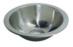 EVIER INOX ROND SEMI-SPHERIQUES  290 x 260 MM  Lave mains Lavabo