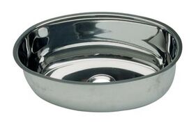 EVIER INOX OVALE  390 x 265 MM- évier inox ovale 385 x 265 mm bonde non fournie