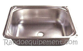 CUVE INOX SANS COUVERCLE AVEC BONDE COUDEE 36 MM