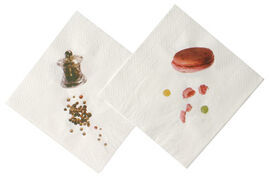 x SETS DE 20 SERVIETTES  VAISSELLE SUCRE SALE PAR 2