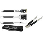 SET BARBECUE - PINCE + FOURCHETTE + SPATULE + BROSSE POUR BARBECUE
