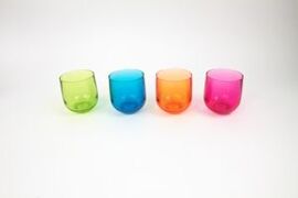 LOT DE 4 VERRES BOULES 35 CL ACRYLIQUE