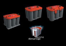 BATTERIE OPTIMA ROUGE EN 12V DEMARRAGE (BORNE + ہ DROITE)