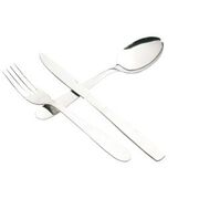 MENAGERE CAMPING 24 PIECES INOX AVEC RANGE COUVERTS