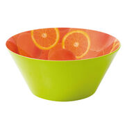 x SALADIER MELAMINE ORANGE D25.5