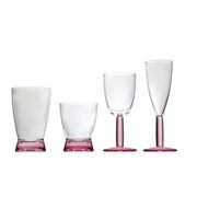 x VERRE 500ML PIED CERISE