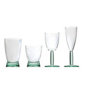 x VERRE 500ML PIED VERTE MENTHE