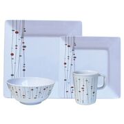 COFFRET VAISSELLE EN MELAMINE LINEA 16 PIECES