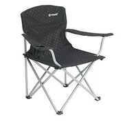 chaise-pliante-noire-siege-pliable-porte-gobelet-accoudoir-acier