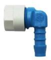 RACCORD COUDE DIAM. 10 MM TYPE BICONE POUR TUYAU SOUPLE