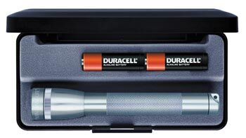 LAMPE TORCHE MAG LITE COFFRET MINI R6 GRISE