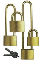 CADENAS LAITON POLI. ANSE LONGUE 100 MM - 40 MM