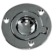 BOUTON ANNEAU LAITON CHROME PAR 2