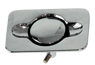 BOUTON LAITON CHROME TARAUDE 4 ANGLES PAR 2