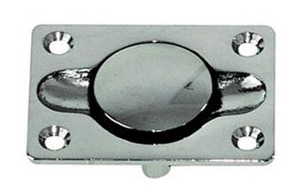 BOUTON LAITON CHROME PERCE 4 ANGLES PAR 2