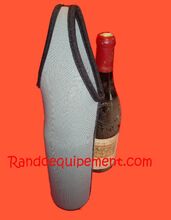 PORTE BOUTEILLE NEOPRENE GRIS PAR 2