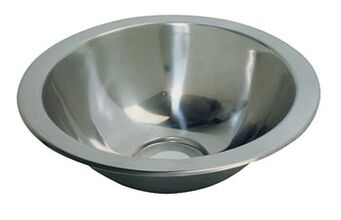 EVIER INOX ROND SEMI-SPHERIQUES  290 x 260 MM  Lave mains Lavabo