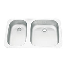 EVIER DOUBLE CUVE INOX