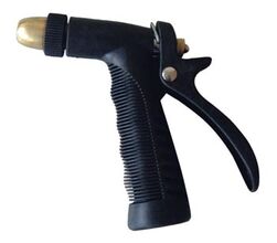 PISTOLET JET REGLABLE CAOUTCHOUC/PLASTIQUE A RACCORD PLASTIQUE