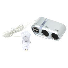 PRISE DOUBLE ALLUME CIGARE + USB