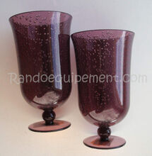 FLUTE A CHAMPAGNE ACRYLIQUE BULLE ''PRUNE''