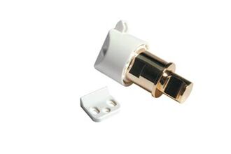 Boutons poussoirs doré Droite Serrure porte placard autobloquante