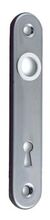 PLAQUE  DE PORTE A CLE SIMPLE 135X25 MM LAITON CHROME