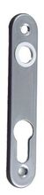 PLAQUE DE PORTE A CYLINDRE 135X25 MM LAITON CHROME