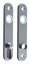 JEU DE PLAQUES DE PORTE + CONDAMNATION 135X20 LAITON CHROME