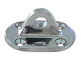 PONTET SUR PLATINE OVALE INOX 304