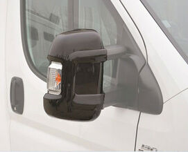 COQUE PROTECTION RETROVISEUR CAMPING CAR BRAS LONG - NOIR  LA PAIRE