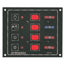 x TABLEAU DE COMMANDE -4 CIRCUITS 12 + FUSIBLES  10411.2