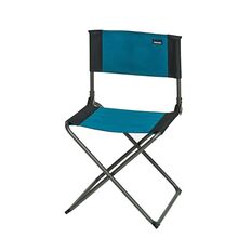 Lot de 2 Chaises de Camping Pliantes Charge 180KG Table d'Appoint Noir