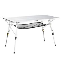 Table de camping table pliante réglable 120 cm noir 19_0000974